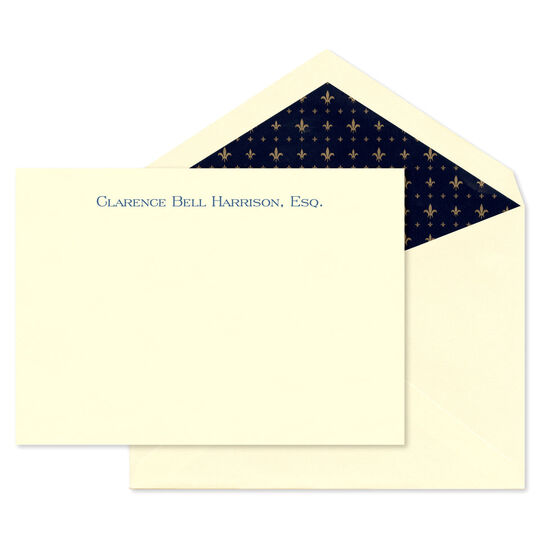 Sturdy Ecru Classic Flat Correspondence Cards